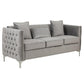 Bayberry Black Velvet Sofa with 3 Pillows By Lilola Home | Sofas | Modishstore-8