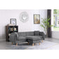 Brayden Dark Gray Fabric Sectional Sofa Chaise By Lilola Home | Sofas | Modishstore-9