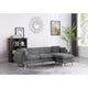 Brayden Dark Gray Fabric Sectional Sofa Chaise By Lilola Home | Sofas | Modishstore-6