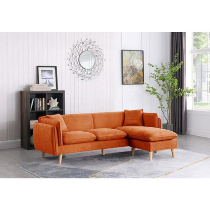 Brayden Dark Gray Fabric Sectional Sofa Chaise By Lilola Home | Sofas | Modishstore-11