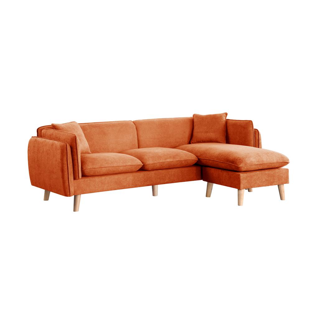 Brayden Dark Gray Fabric Sectional Sofa Chaise By Lilola Home | Sofas | Modishstore-12