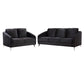 Sofia Gray Velvet Fabric Sofa Loveseat Chair Living Room Set By Lilola Home | Sofas | Modishstore-23