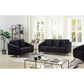 Sofia Gray Velvet Fabric Sofa Loveseat Living Room Set By Lilola Home | Sofas | Modishstore-9