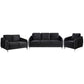 Hathaway Gray Velvet Fabric Sofa Loveseat Chair Living Room Set By Lilola Home | Sofas | Modishstore-23