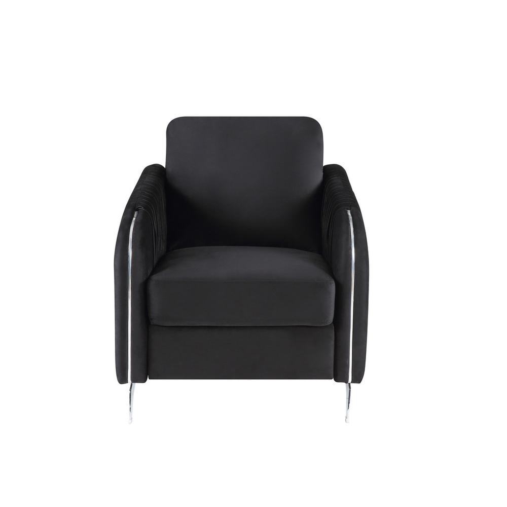 Hathaway Gray Velvet Fabric Sofa Loveseat Chair Living Room Set By Lilola Home | Sofas | Modishstore-21