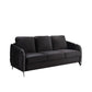 Hathaway Gray Velvet Fabric Sofa Loveseat Chair Living Room Set By Lilola Home | Sofas | Modishstore-20
