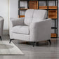 Callie Gray Velvet Fabric Sofa Loveseat Chair Living Room Set By Lilola Home | Sofas | Modishstore-14