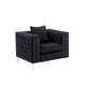 Lorreto Black Velvet Chair By Lilola Home | Lounge Chairs | Modishstore-2