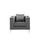 Lorreto Black Velvet Chair By Lilola Home | Lounge Chairs | Modishstore-7