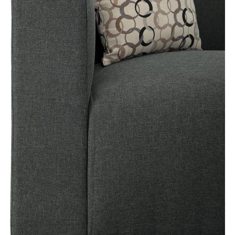 Hanley Sofa and Loveseat in Steel Gray Linen By Lilola Home | Loveseats | Modishstore-4