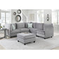 Zelmira Gray Velvet 6Pc Modular Sectional Sofa By Lilola Home | Sofas | Modishstore-2