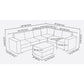 Bayside Light Gray Linen 7 Seat Reversible Modular Sectional Sofa By Lilola Home | Sofas | Modishstore-2