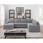 Warren Light Gray Linen 6 Seat Reversible Modular Sectional Sofa Chaise By Lilola Home | Sofas | Modishstore