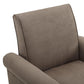 Angelo Dark Gray Microfiber Fabric Armchair By Lilola Home | Armchairs | Modishstore-10