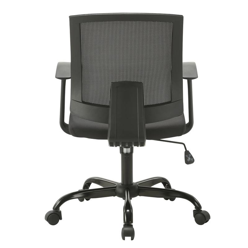 Alexis Black Office Chair with Mesh By Lilola Home | Office Chairs | Modishstore-4