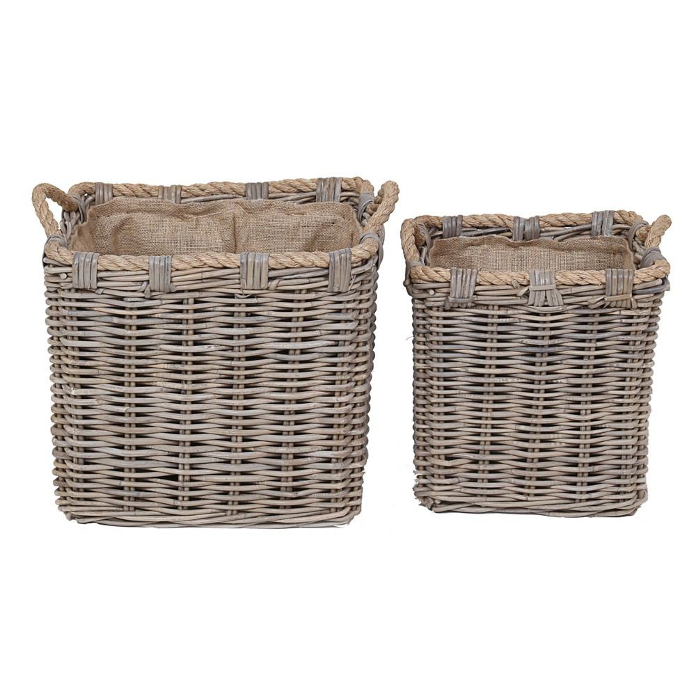 A&B Home Baskets - Set Of 2 - 35993 | Bins, Baskets & Buckets | Modishstore