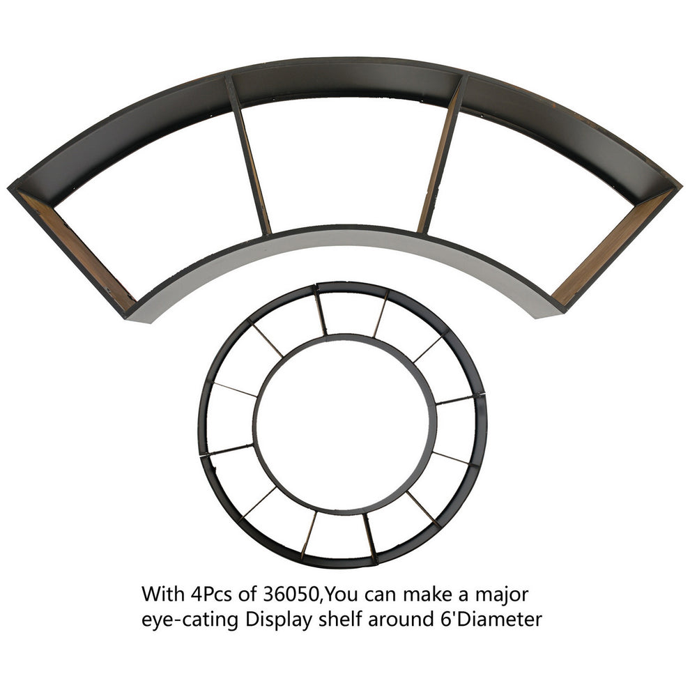 A&B Home Radial Curve Wall Shelf  - 2