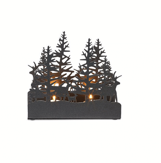 Alpine Tealight Trough-Short Set of 4 by Texture Designideas | Candle Holders | Modishstore