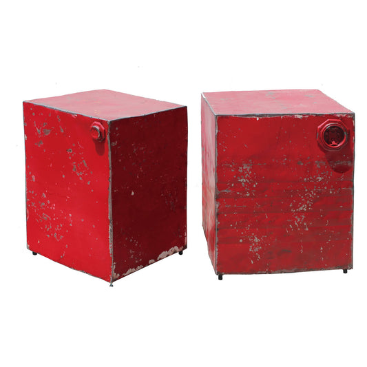 A&B Home Antique Look Metal Cubes - Set Of 2 | Side Tables | Modishstore