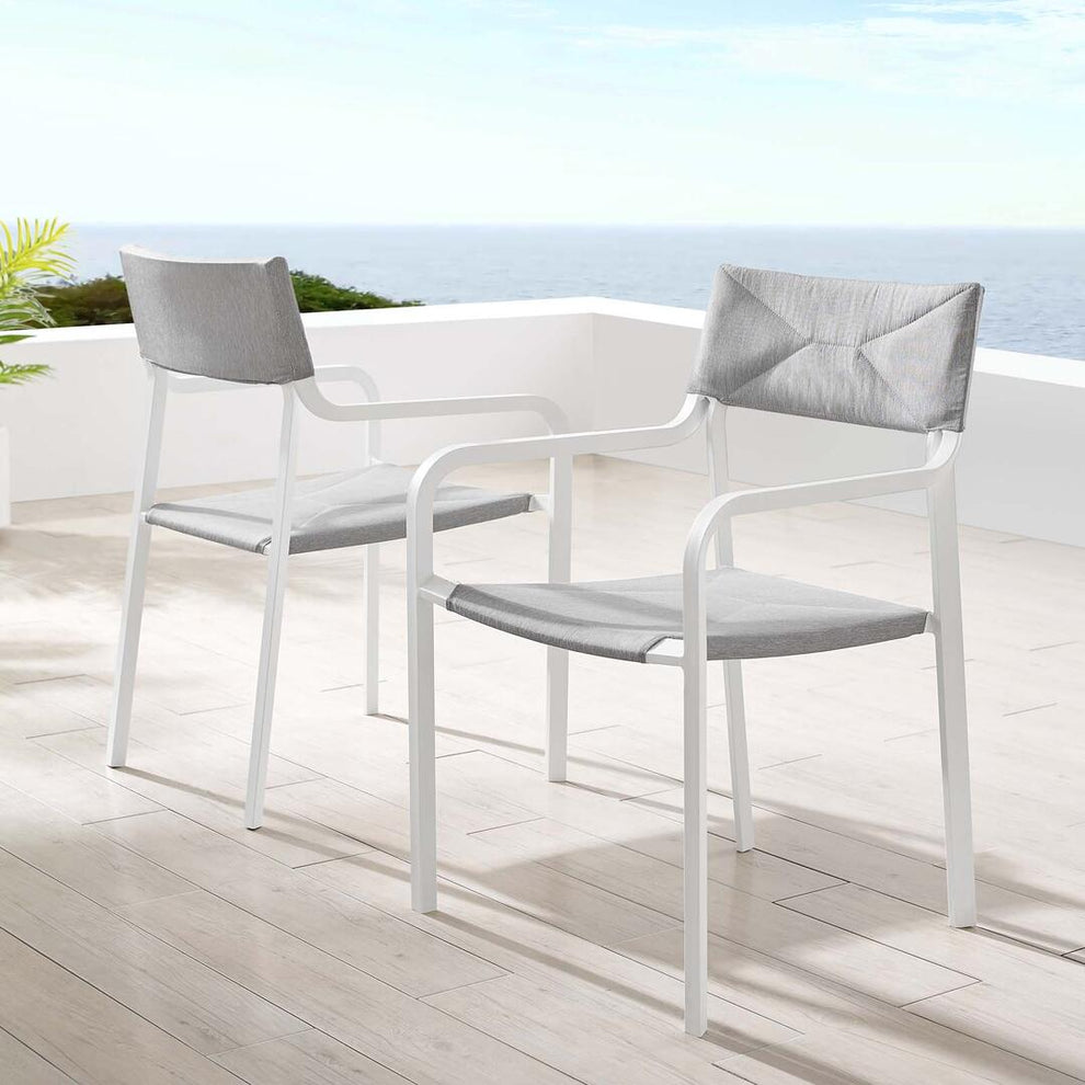 Modway Raleigh Outdoor Patio Aluminum Armchair S/2 - EEI-3962 | Outdoor Chairs | Modishstore - 7