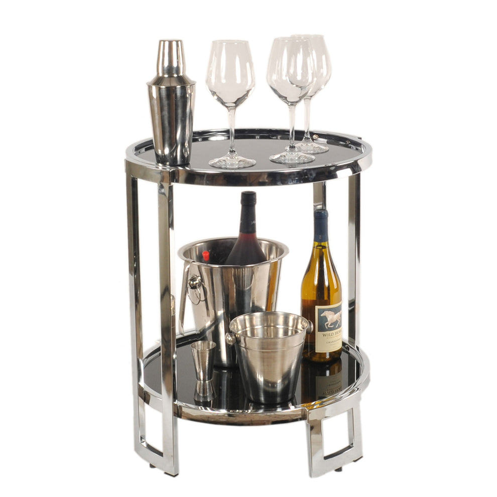 Chrome Round End Table By Homeroots | End Tables | Modishstore - 2