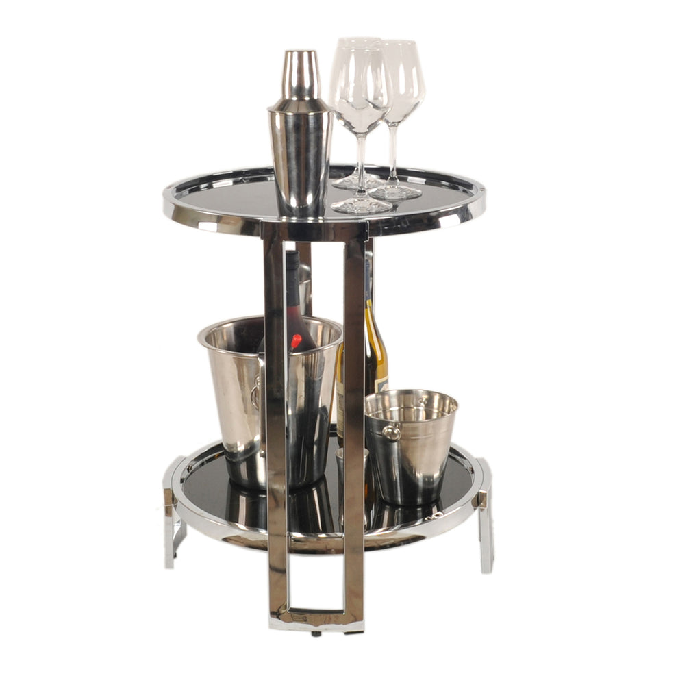 Chrome Round End Table By Homeroots | End Tables | Modishstore - 3