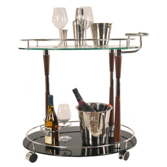 Chrome Serving Trolley By Homeroots