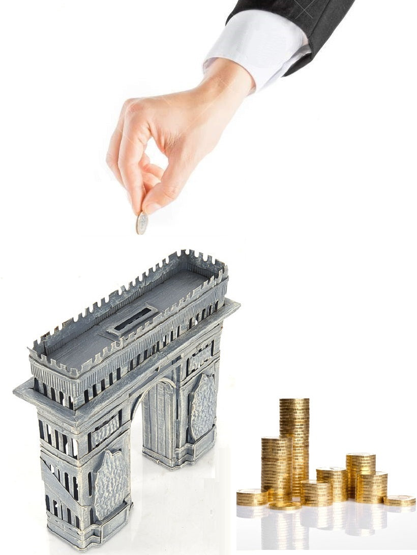 Arc de Triomphe Saving Box By Homeroots | Sculptures | Modishstore - 6