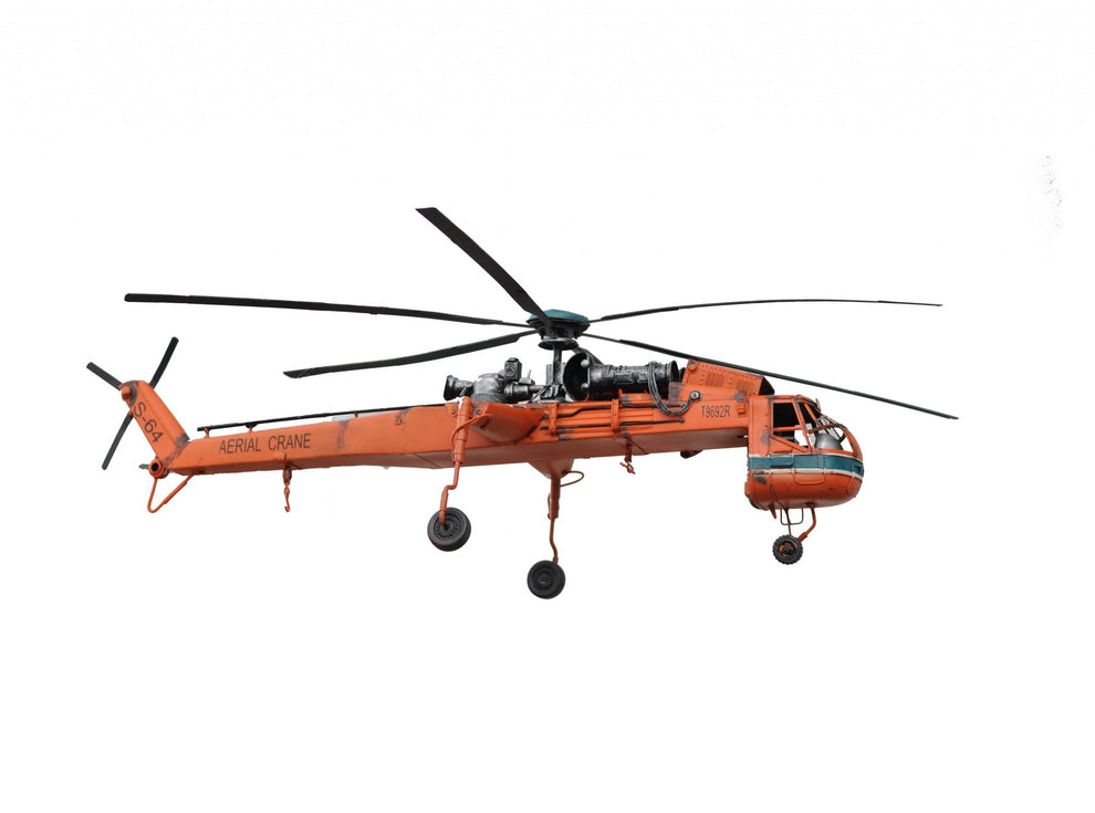 Aerial Crane Lifting Helicopter LED Sculpture By Homeroots | Sculptures | Modishstore - 3