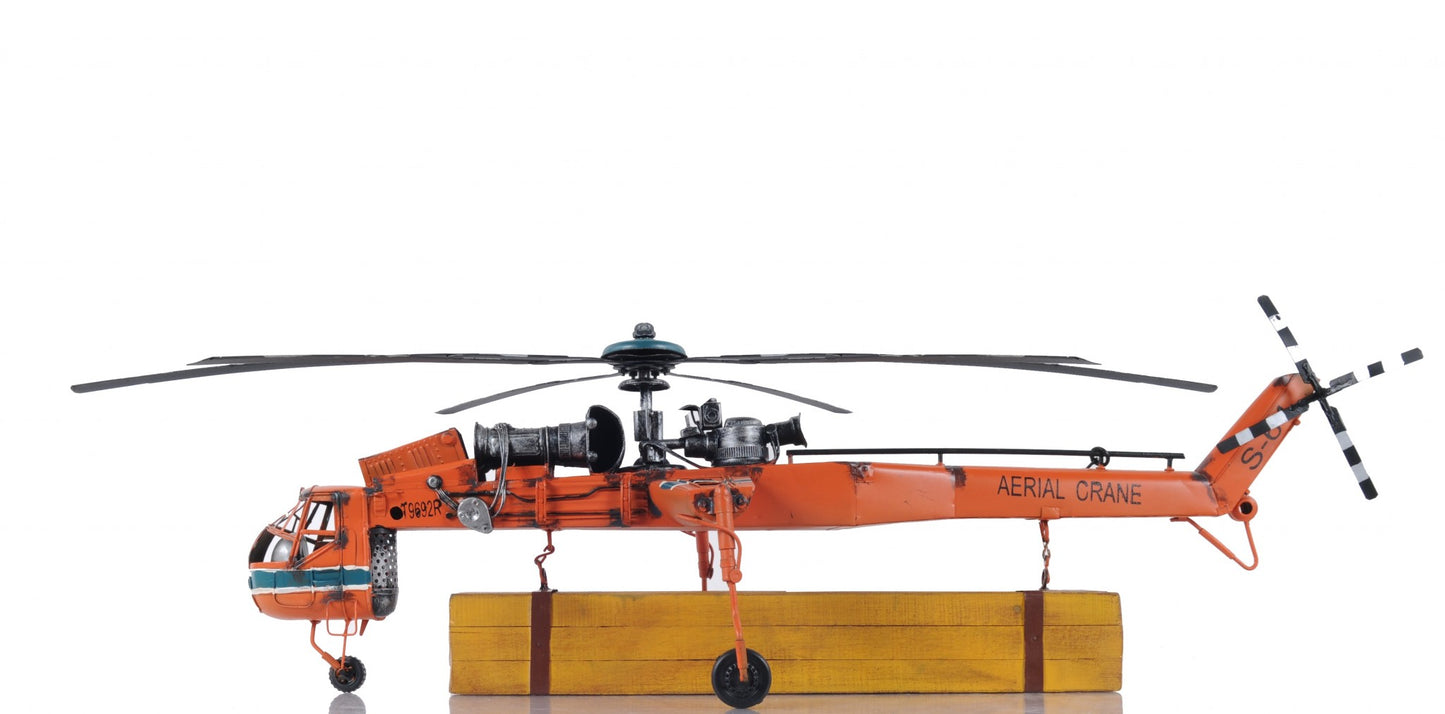 Aerial Crane Lifting Helicopter LED Sculpture By Homeroots | Sculptures | Modishstore - 6