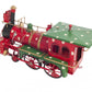 Handmade Tin Christmas Train Model By Homeroots | Sculptures | Modishstore - 4