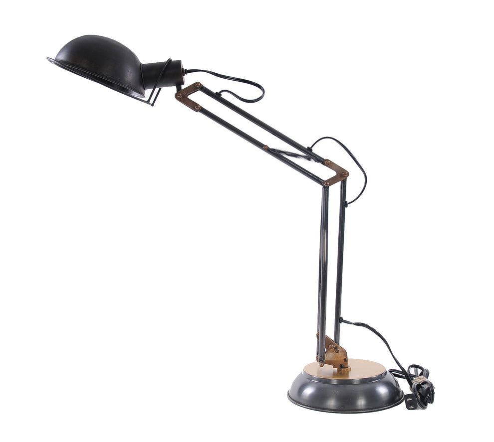Brass TableSpring Lamp On Round Base By Homeroots | Sculptures | Modishstore - 3