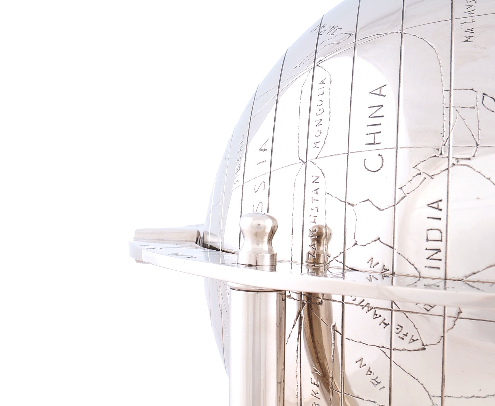 Aluminium Globe By Homeroots | Sculptures | Modishstore - 4