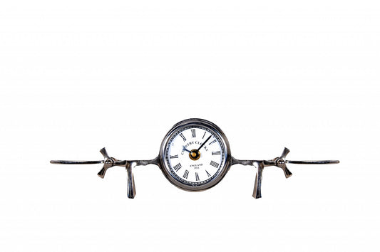 Aeroplane Table Clock By Homeroots | Sculptures | Modishstore