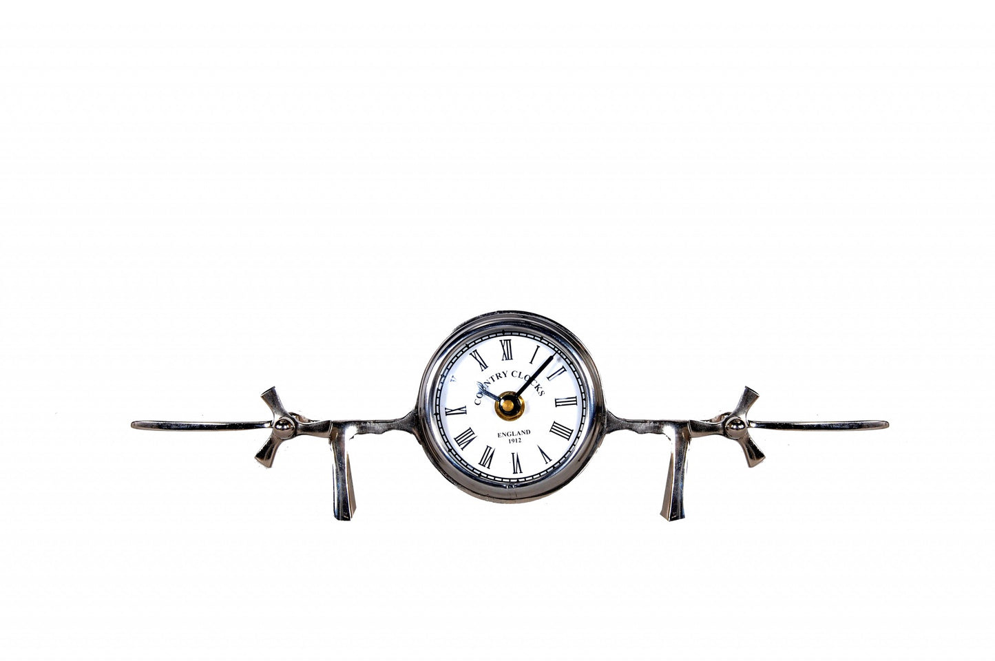 Aeroplane Table Clock By Homeroots | Sculptures | Modishstore