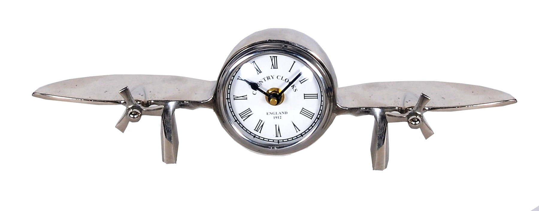 Aeroplane Table Clock By Homeroots | Sculptures | Modishstore - 2