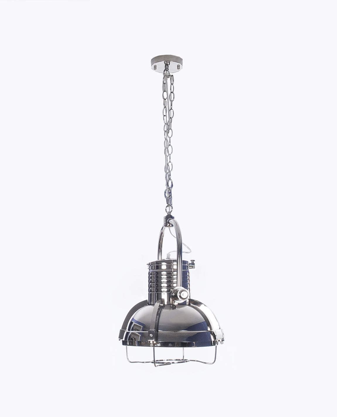 Large Steel Pendant Lamp By Homeroots | Pendant Lamps | Modishstore