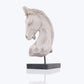 Vintage Look Off White Horse Head Statue By Homeroots | Animals & Pets | Modishstore