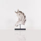 Vintage Look Off White Horse Head Statue By Homeroots | Animals & Pets | Modishstore - 2