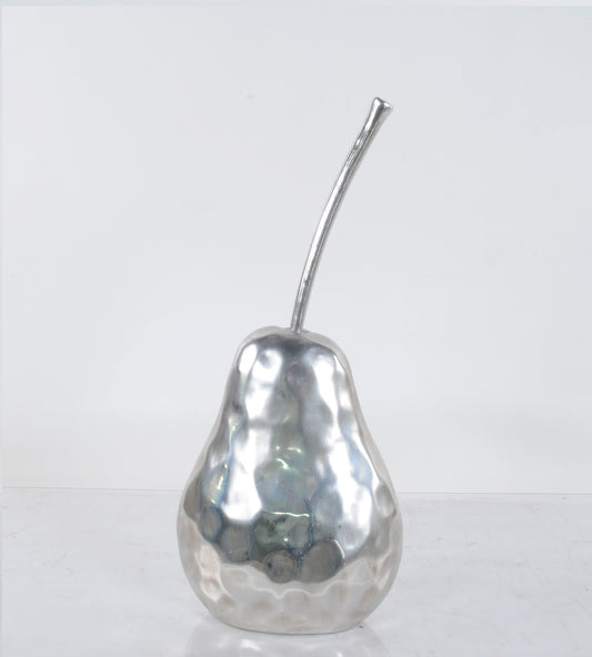 Delicious Hammered Finish Pear Statue By Homeroots | Sculptures | Modishstore