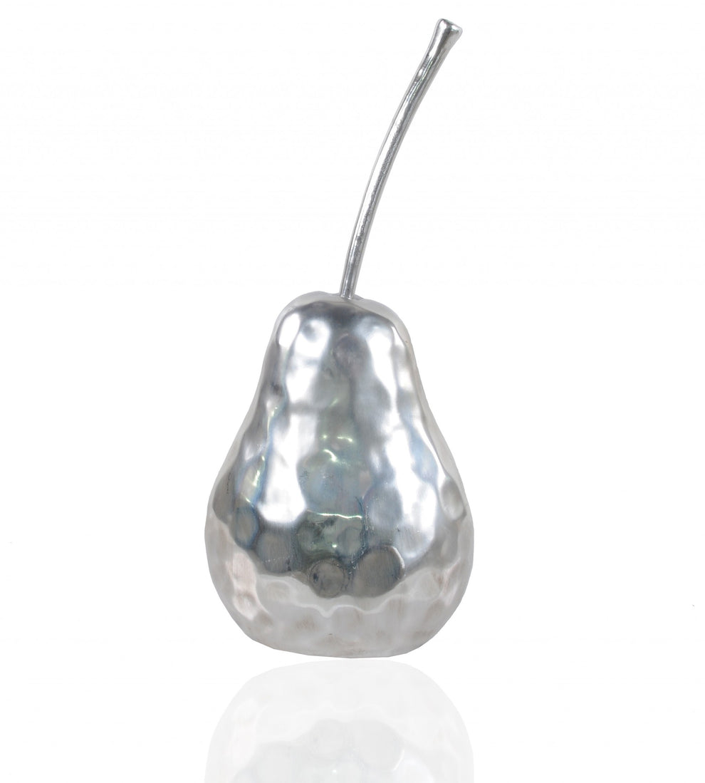 Delicious Hammered Finish Pear Statue By Homeroots | Sculptures | Modishstore - 2