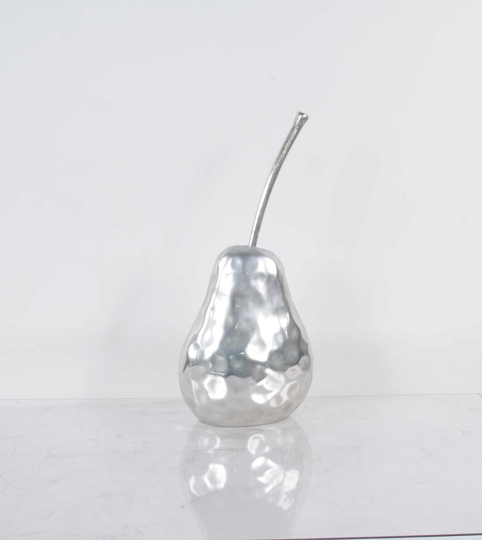 Delicious Hammered Finish Pear Statue By Homeroots | Sculptures | Modishstore - 5