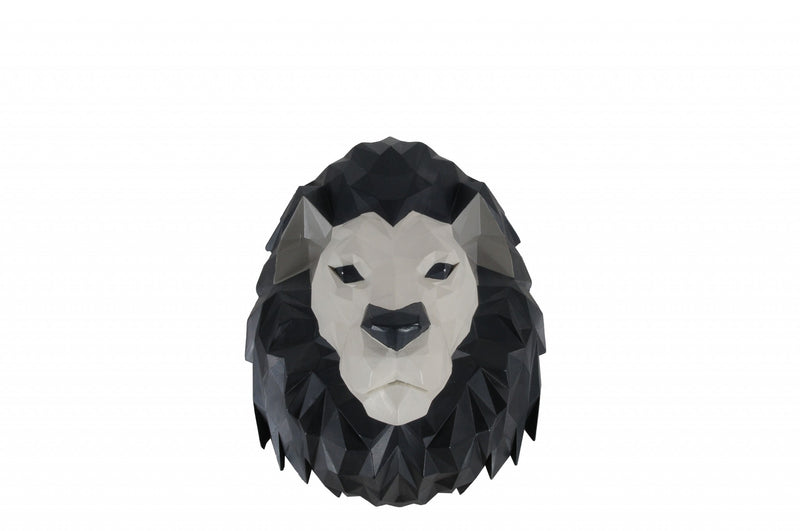 Origami Lion Head Wall Decoration By Homeroots | Sculptures | Modishstore