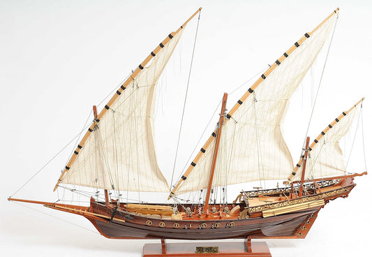 Hand Built Real Wood Model Ship By Homeroots | Sculptures | Modishstore