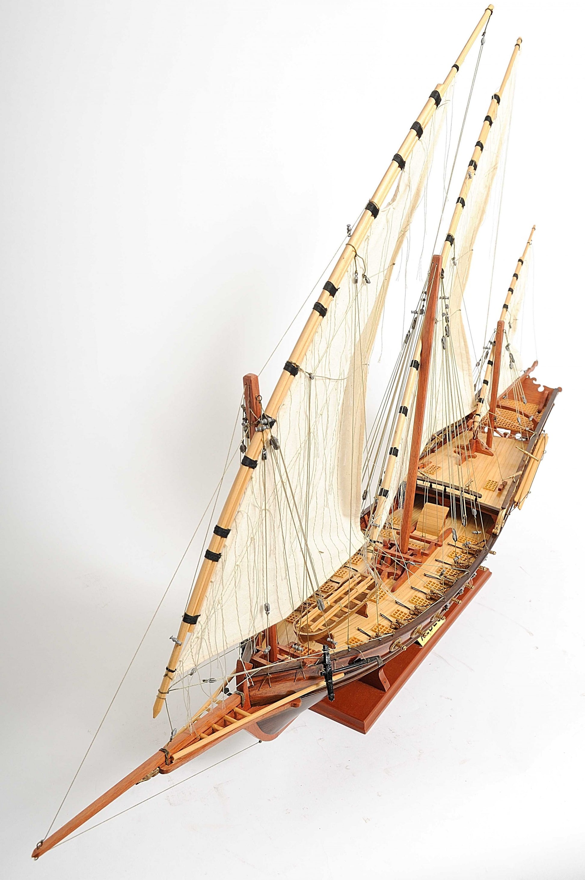 Hand Built Real Wood Model Ship By Homeroots | Sculptures | Modishstore - 4