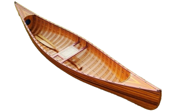 Wooden Canoe With Ribs Curved Bow By Homeroots | Sculptures | Modishstore - 2