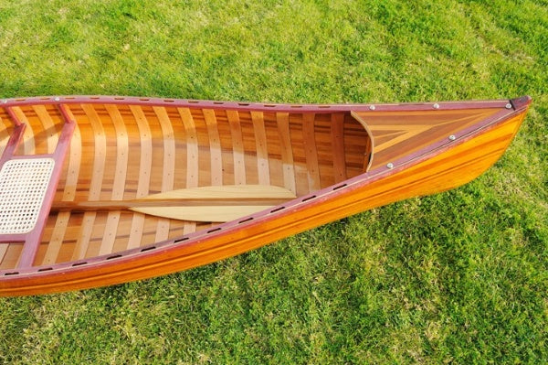 Wooden Canoe With Ribs Curved Bow By Homeroots | Sculptures | Modishstore - 3