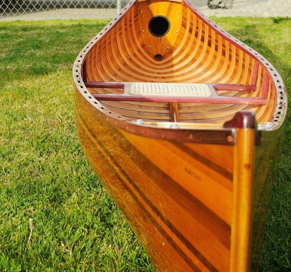 Wooden Canoe With Ribs Curved Bow By Homeroots | Sculptures | Modishstore - 4