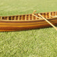 Matte Finish Wooden Canoe With Ribs Curved Bow By Homeroots | Sculptures | Modishstore - 2