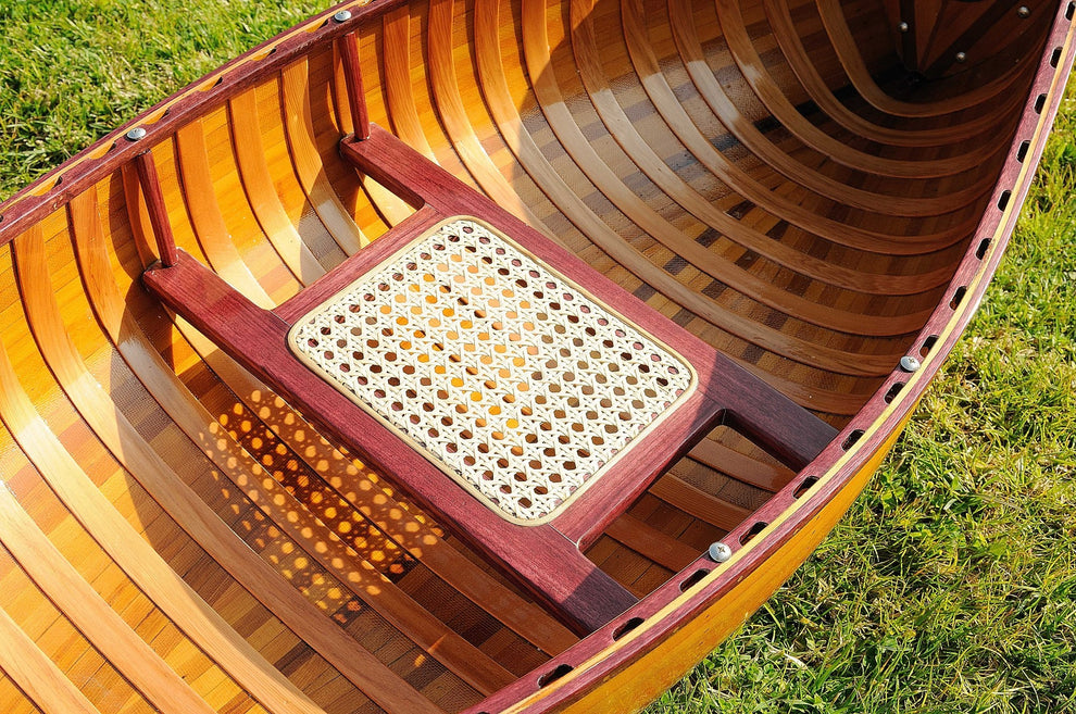 Wooden Canoe with Ribs By Homeroots | Sculptures | Modishstore - 2